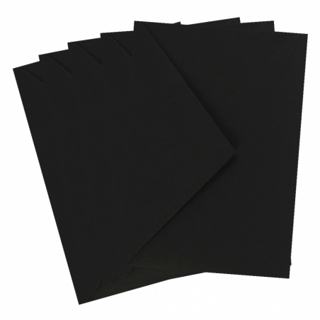 Koperty Małe C6 Czarne - 5 sztuk
