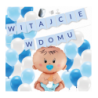 Box balonowy WITAJCIE W DOMU - niebieski