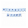 Box balonowy WITAJCIE W DOMU - niebieski