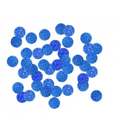 Balony konfetti niebieskie holograficzne 30 cm - 5 sztuk