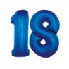 Balony foliowe Cyfra 18 - 92 cm - Niebieski