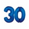 Balony foliowe Cyfra 30 - 92 cm - Niebieski