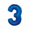 Balony foliowe Cyfra 30 - 92 cm - Niebieski