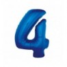 Balony foliowe Cyfra 40 - 92 cm - Niebieski