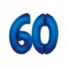 Balony foliowe Cyfra 60 - 92 cm - Niebieski