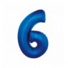 Balony foliowe Cyfra 60 - 92 cm - Niebieski