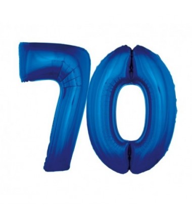 Balony foliowe Cyfra 70 - 92 cm - Niebieski