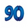 Balony foliowe Cyfra 90 - 92 cm - Niebieski
