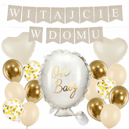 Box balonowy WITAJCIE W DOMU - boho + balonik