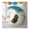 Box balonowy WITAJCIE W DOMU - boho + księżyc niebieski