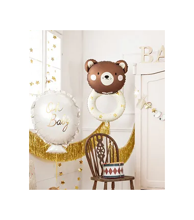 Box balonowy WITAJ W DOMU +IMIĘ - boho + księżyc niebieski