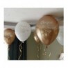 Balony nadruk 30 cm Chrzest Święty złote Chrome - 6 sztuk
