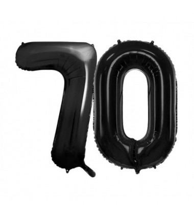 Balony foliowe Cyfra 70 - 86 cm - Czarny
