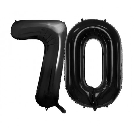 Balony foliowe Cyfra 70 - 86 cm - Czarny