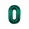 Balony foliowe Cyfra 50 - 85 cm - Ciemna zieleń butelkowa