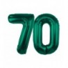 Balony foliowe Cyfra 70 - 85 cm - Ciemna zieleń butelkowa