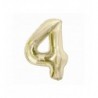 Balony foliowe Cyfra 40 - 85 cm - Złoty szampański