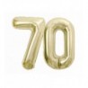 Balony foliowe Cyfra 70 - 85 cm - Złoty szampański