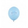 Balony nadruk 30 cm Bucik niebieski - Pastel Baby Blue - 6 sztuk
