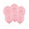 Balony nadruk 30 cm Bucik różowy - Pastel Baby Pink - 6 sztuka
