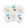Balony nadruk 30 cm Baby boy, niebieski - 6 sztuk