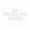 Zestaw balonów na 55 ROCZNICĘ ŚLUBU - baner i złote cyfry