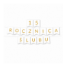 Zestaw balonów na 15 ROCZNICĘ ŚLUBU - baner i złote cyfry