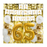 Zestaw balonów na 65 ROCZNICĘ ŚLUBU - baner i złote cyfry
