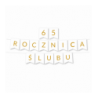 Zestaw balonów na 65 ROCZNICĘ ŚLUBU - baner i złote cyfry