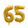 Zestaw balonów na 65 ROCZNICĘ ŚLUBU - baner i złote cyfry