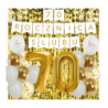 Zestaw balonów na 70 ROCZNICĘ ŚLUBU - baner i złote cyfry