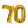 Zestaw balonów na 70 ROCZNICĘ ŚLUBU - baner i złote cyfry