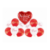 Zestaw KOCHAM CIĘ + LOVE lateksowe - 13 sztuk