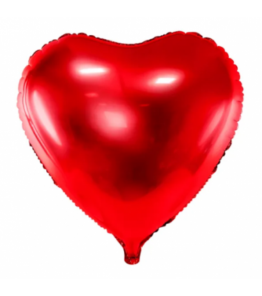 Zestaw balonów lateksowych LOVE + 3 serca czerwone foliowe