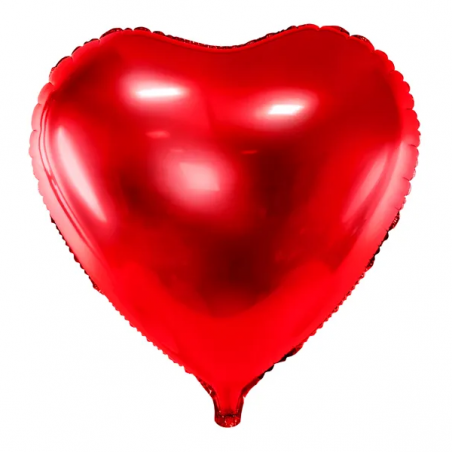 Zestaw balonów lateksowych LOVE + 3 serca czerwone foliowe
