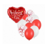 Zestaw KOCHAM CIĘ z 10 balonami lateksowymi mix