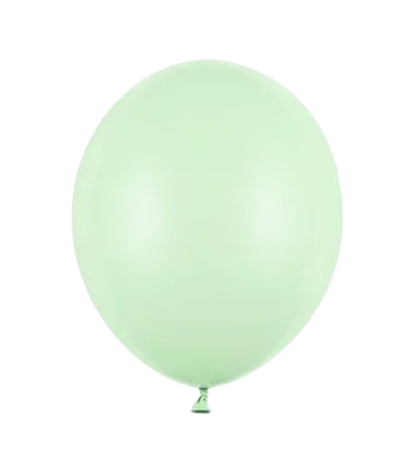 Box balonowy WITAJCIE W DOMU kraft - miś głowa + balony zielone