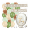 Box balonowy WITAJCIE W DOMU kraft - oh baby + balony zielone