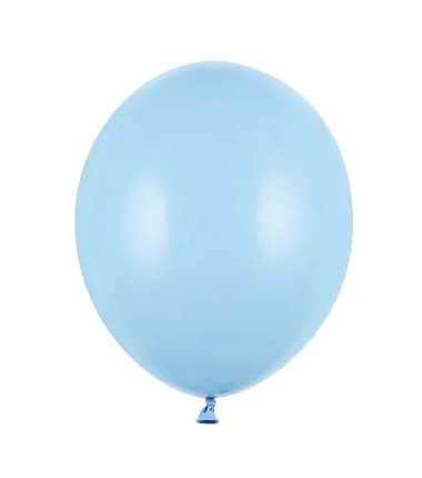 Zestaw balony niebieskie 20x - alabaster misty blue mocca