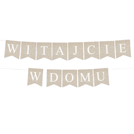 Box balonowy WITAJCIE W DOMU - boho - oliwka + miś głowa