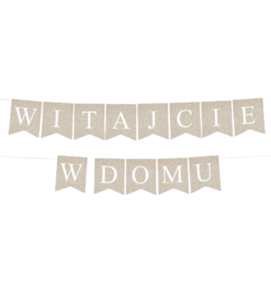 Box balonowy WITAJCIE W DOMU - boho - oliwka + OH BABY