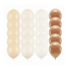 Zestaw balony brązowe 20x - alabaster off white light nude mocca