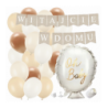 Box balonowy WITAJCIE W DOMU kraft - oh baby + balony brązowe
