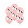 Balony nadruk Konik Pastel Pale Pink - 6 sztuk