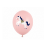 Balony nadruk Konik Pastel Pale Pink - 6 sztuk