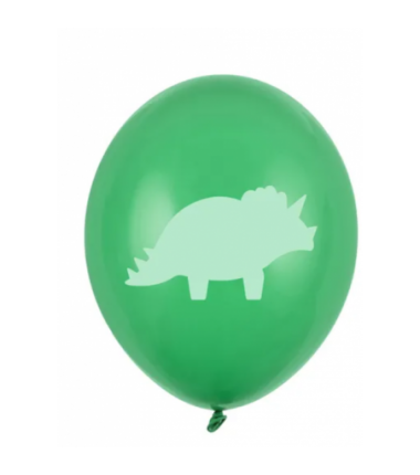 Balony 30 cm Dinozaury i ich ślady - 6 sztuk