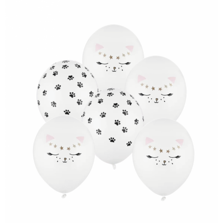 Zestaw kotek i łapki - 6 sztuk mix