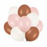 Zestaw balonów dusty rose, mocca, off-white