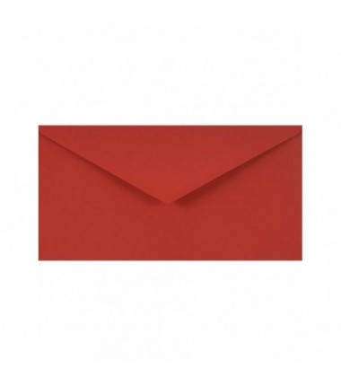 Koperty ozdobne gładkie DL 11x22 NK Sirio Color Lampone czerwone - 5 sztuk