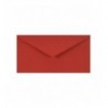 Koperty ozdobne gładkie DL 11x22 NK Sirio Color Lampone czerwone - 5 sztuk